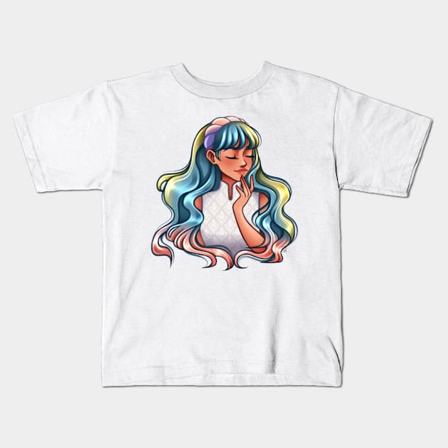 Unicorn Hair Kids T-Shirt by Smilla